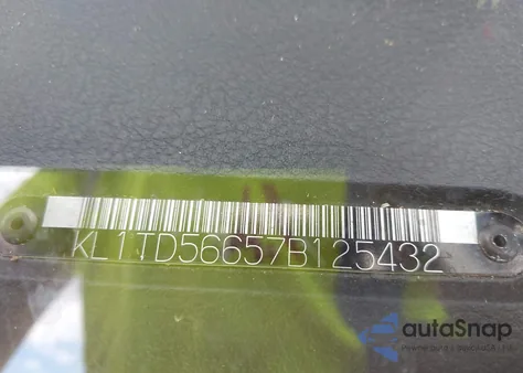 2007 Chevrolet Aveo Ls z USA, uszkodzony, nr VIN KL1TD56657B125432